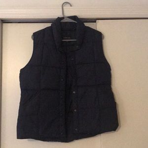 Blue puffer vest